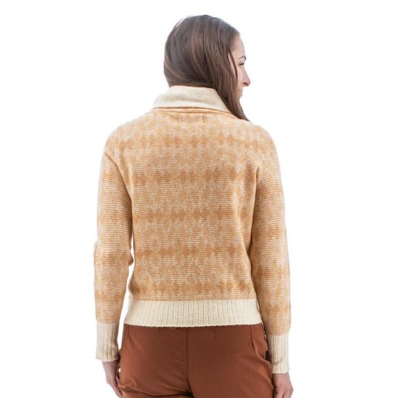 Aventura Clothing Paragon Funnel Cowl‎ Neck Sweater - Size Medium - Egret Color - Picture 2 of 10
